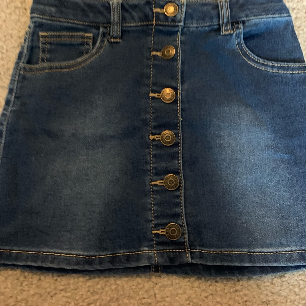 girls jean skirt